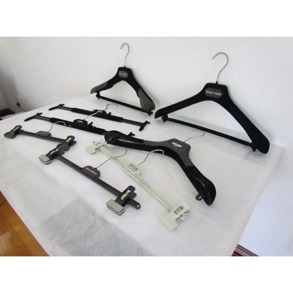 Vintage Y2K Luxury Designer Hangers Lot Armani Valentino Garavani Moschino D&G